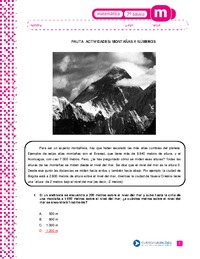 Las montañas y números (Pauta)