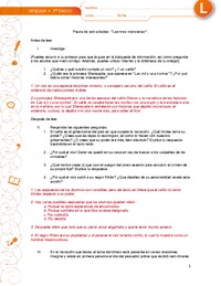 Comprensión de lectura Las tres manzanas (Pauta)