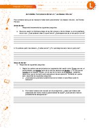 Comprensión de lectura Los deseos ridículos