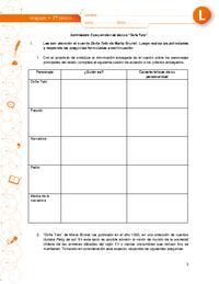 Comprensión de lectura doña Tato