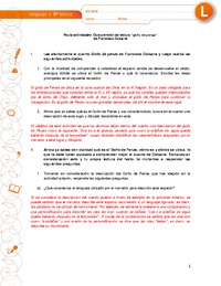 Comprensión de lectura golfo de penas (Pauta)
