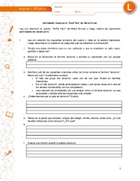 Vocabulario doña Tato