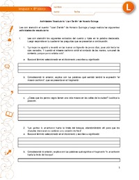 Vocabulario Juan Darién