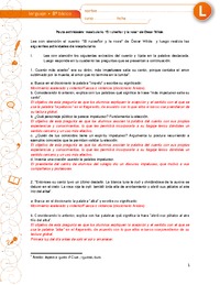 Vocabulario el ruiseñor y la rosa (Pauta)