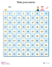 Tabla para contar hasta el 100