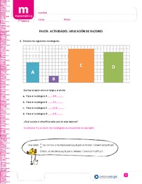 Aplicación de razones (Pauta)