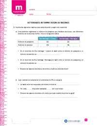 Interpretación de razones