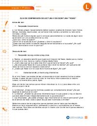 Comprensión de lectura "Teseo"