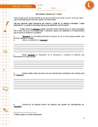 Vocabulario "Lucero"