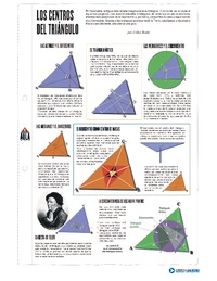 Los centros del triángulo