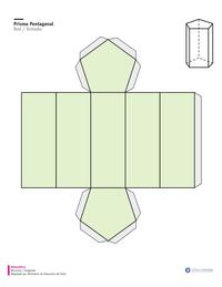 Red de un prisma de base pentagonal