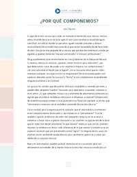 ¿Por qué componemos?