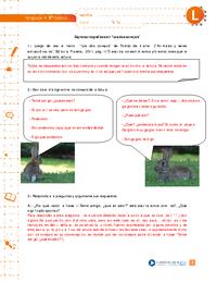 Signos ortográficos en "Los dos conejos" (Pauta)