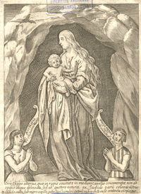 Mapuches orando a la Virgen María