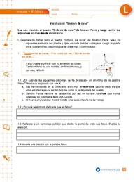 Vocabulario "Sinfonía de cuna"