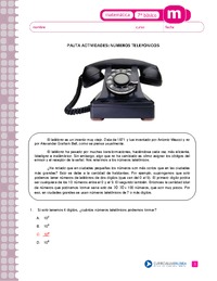 Números telefónicos (Pauta)