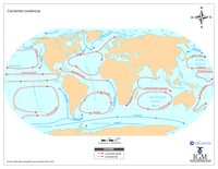 Mapa corrientes oceánicas