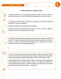 "Tu turno": taller de escritura creativa