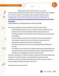 "Ánimas de día claro": ejercicio de escritura teatral.