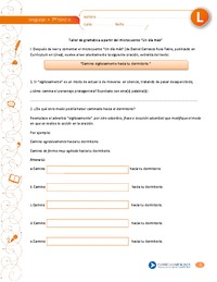 "Un día más": taller de gramática