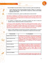 Comprensión de lectura "Coplas a la muerte de su padre"