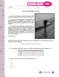 La lluvia (Pauta)