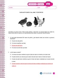 Gallinas y codornices (Pauta)