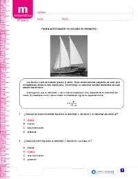 Velocidad de un barco (Pauta)