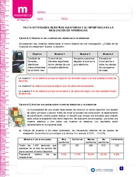 Muestras aleatorias y su importancia en la realización de inferencias (Pauta)