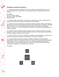 Actividades sugeridas Unidad 3