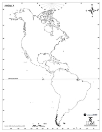 Mapa mudo de América