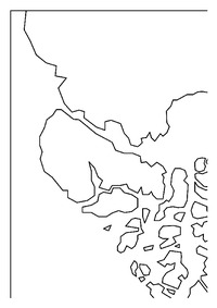 Mapa mundi con América a la derecha