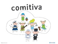 Afiche de vocabulario: comitiva