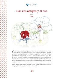 Los dos amigos y el oso