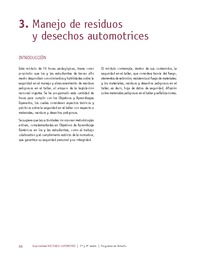 Módulo 03 - Manejo de residuos y desechos automotrices Módulo 03 - Manejo de residuos y desechos automotrices