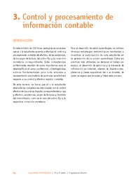 Módulo 3 - Control y procesamiento de información contable Módulo 3 - Control y procesamiento de información contable