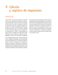 Módulo 7 - Cálculo y registro de impuestos Módulo 7 - Cálculo y registro de impuestos