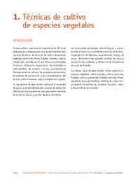 Módulo 1 - Técnicas de cultivo de especies vegetales Módulo 1 - Técnicas de cultivo de especies vegetales
