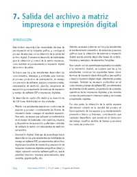 Módulo 7 - Salida del archivo a matriz impresora e impresión digital Módulo 7 - Salida del archivo a matriz impresora e impresión digital