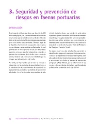 Módulo 3 - Seguridad y prevención de riesgos en faenas portuarias Módulo 3 - Seguridad y prevención de riesgos en faenas portuarias