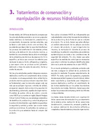 Módulo 3 - Tratamientos de conservación y manipulación de recursos hidrobiológicos Módulo 3 - Tratamientos de conservación y manipulación de recursos hidrobiológicos