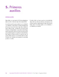 Módulo 5 - Primeros auxilios Módulo 5 - Primeros auxilios