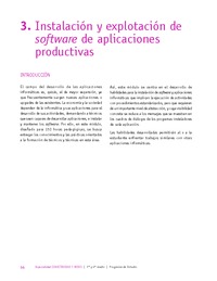 Módulo 3 - Instalación y explotación de software de aplicaciones productivas Módulo 3 - Instalación y explotación de software de aplicaciones productivas
