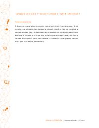 Lengua y Literatura 7° básico-Unidad 2-OA14-Actividad 2