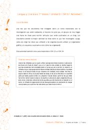 Lengua y Literatura 7° básico-Unidad 3-OA15-Actividad 1