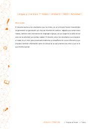 Lengua y Literatura 7° básico-Unidad 3-OA22-Actividad 1