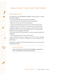 Lengua y Literatura 7° básico-Unidad 3-OA3-Actividad 1