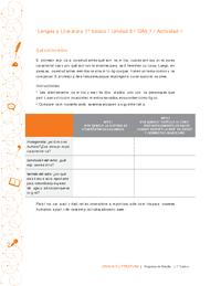 Lengua y Literatura 7° básico-Unidad 3-OA6;7-Actividad 1
