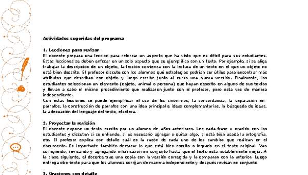 Actividades sugeridas Unidad 2