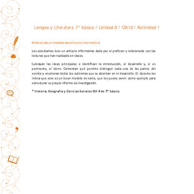 Lengua y Literatura 7° básico-Unidad 3-OA13-Actividad 1